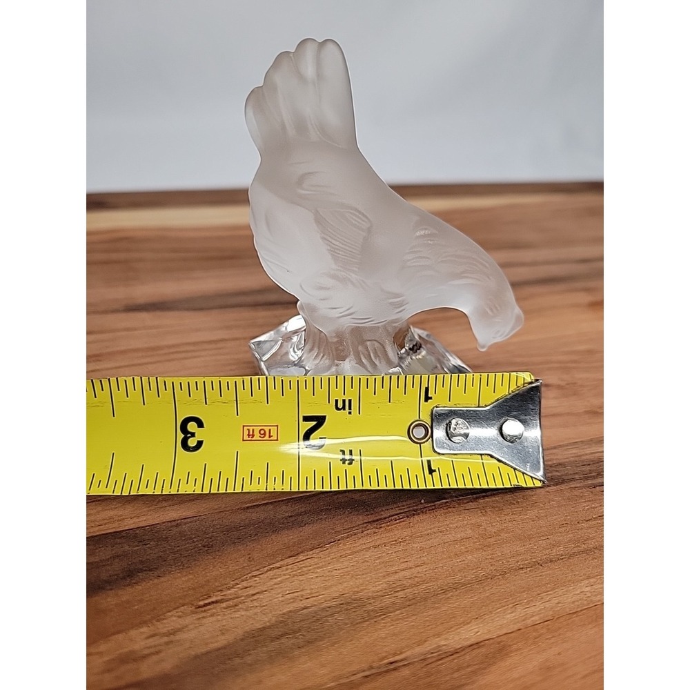 Natchmann Crystal Glass CHICKEN Figurine Hen Farmhouse - Picture 9 of 9